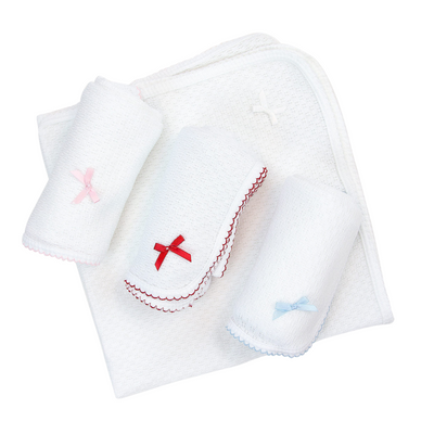 Paty Knit Receiving/Swaddle Blanket #107
