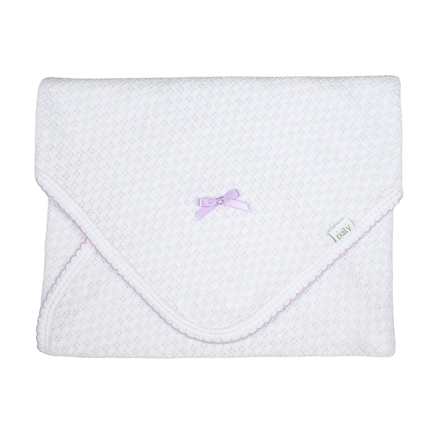 Paty Knit Receiving/Swaddle Blanket #107