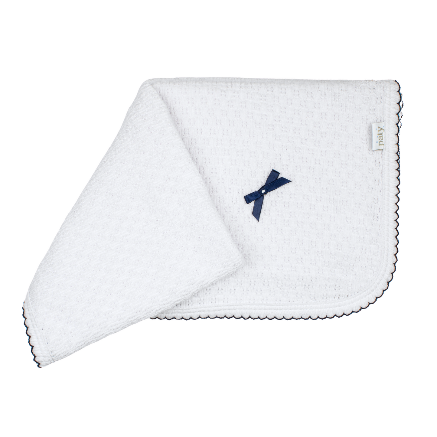 Paty Knit Receiving/Swaddle Blanket #107