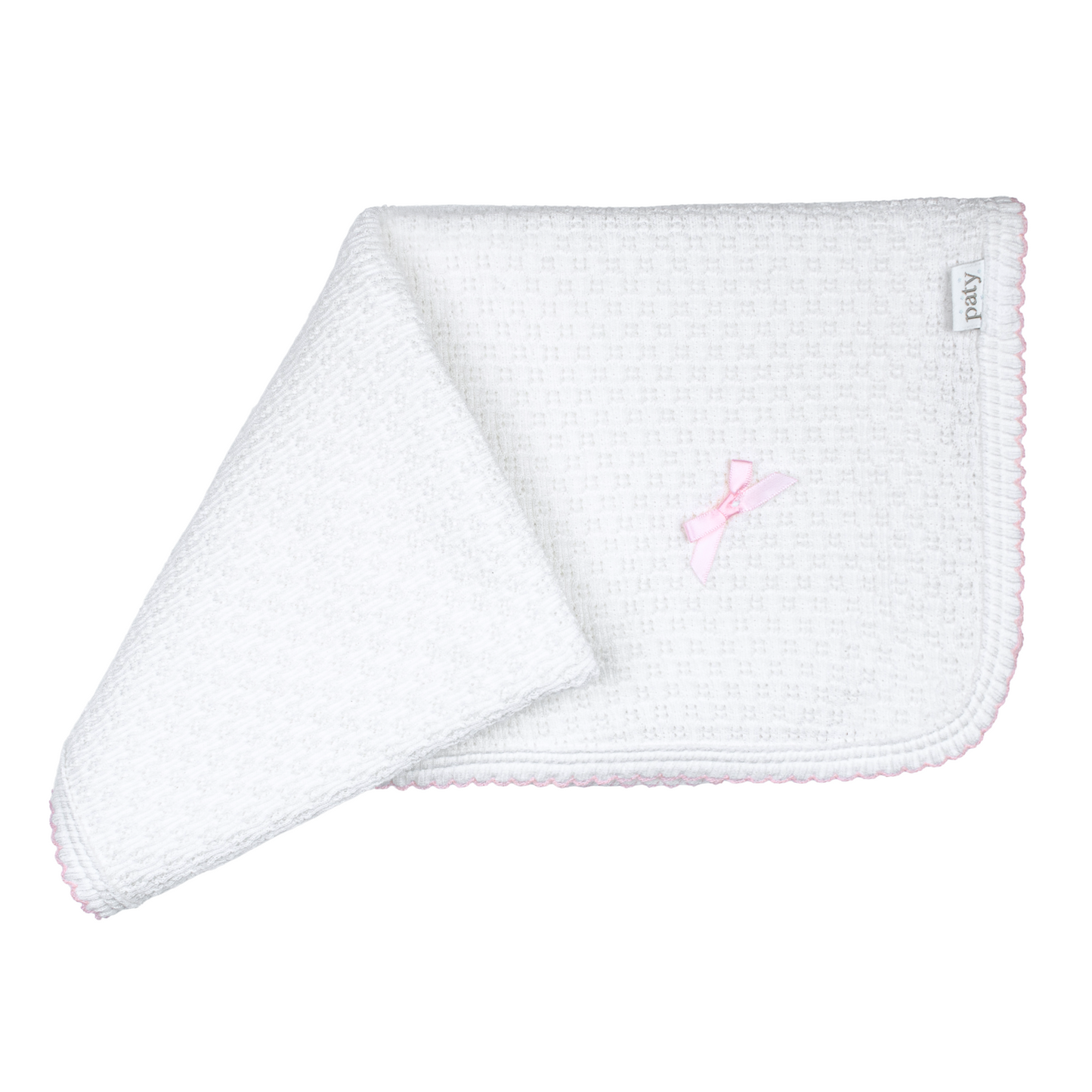 Paty Knit Receiving/Swaddle Blanket #107