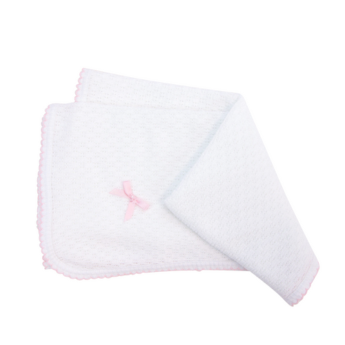 Paty Knit Receiving/Swaddle Blanket #107