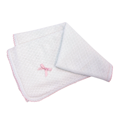 Block Style Monogrammed Swaddle Blanket