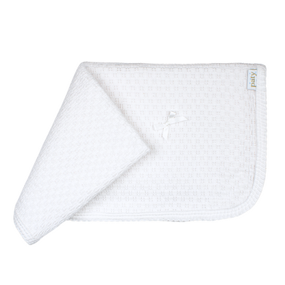 Paty Knit Receiving/Swaddle Blanket #107