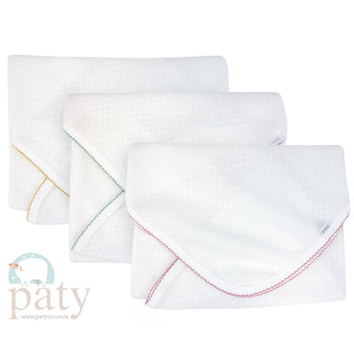 Paty Knit Receiving/Swaddle Blanket #107