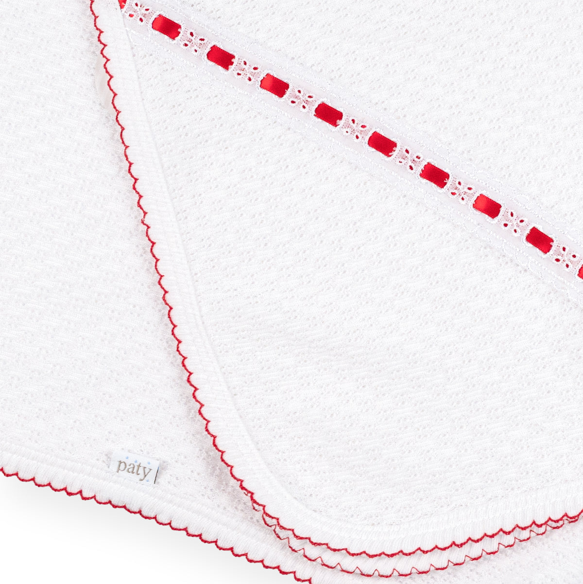 PatyKnit™ Swaddle Blanket with Eyelet
