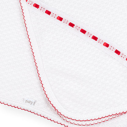 PatyKnit™ Swaddle Blanket with Eyelet