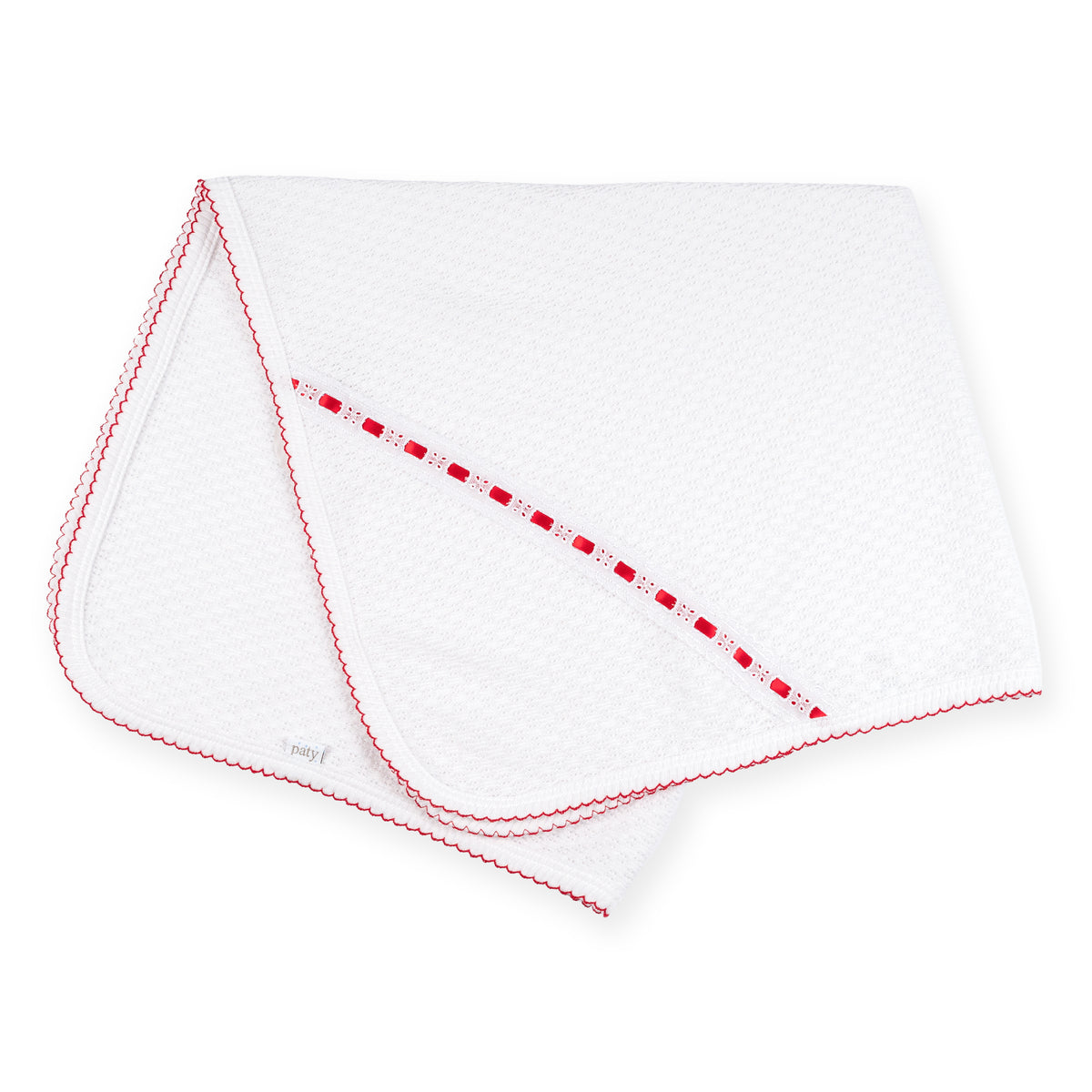 PatyKnit™ Swaddle Blanket with Eyelet