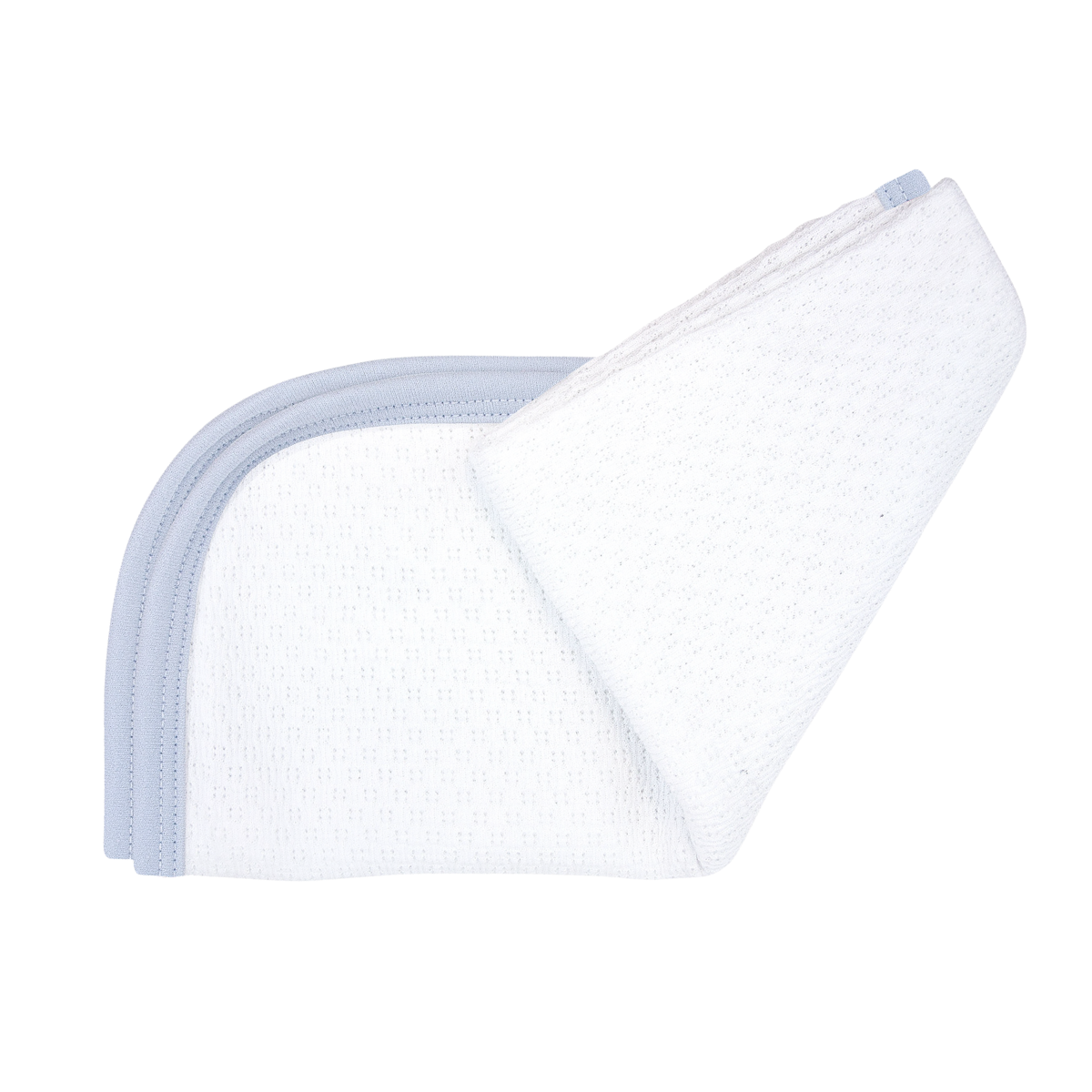 Paty Knit Receiving/Swaddle Blanket, Pima Trim