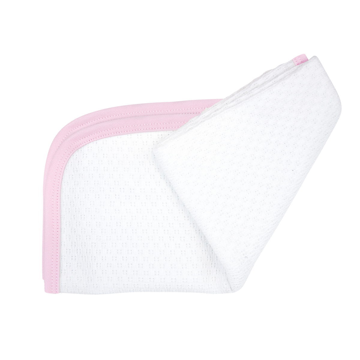 Paty Knit Receiving/Swaddle Blanket, Pima Trim