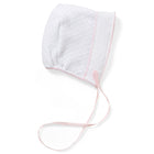 Paty Knit Classic Bonnet with Satin Ribbon