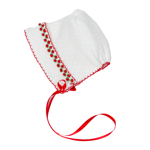 Paty Knit Bonnet (Ruth) Christmas Collection