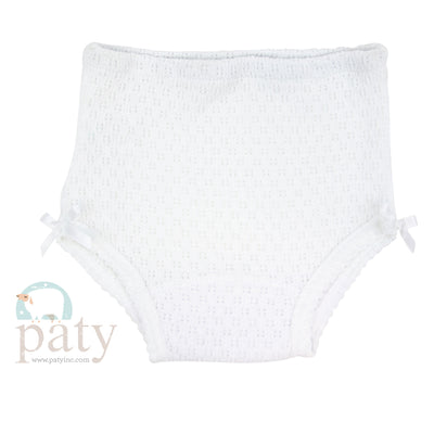 Paty Knit Diaper Cover with or without Bows #112