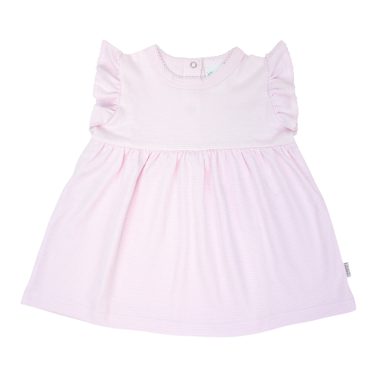 White / Pink Stripe Dress