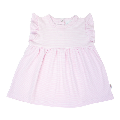 White / Pink Stripe Dress