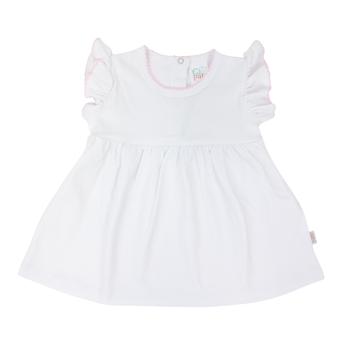 White / Pink Stripe Dress