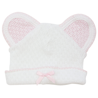 Paty Knit Monogrammed Bear Beanie