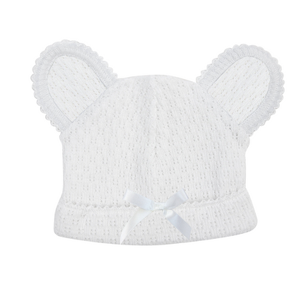 Paty Knit Monogrammed Bear Beanie