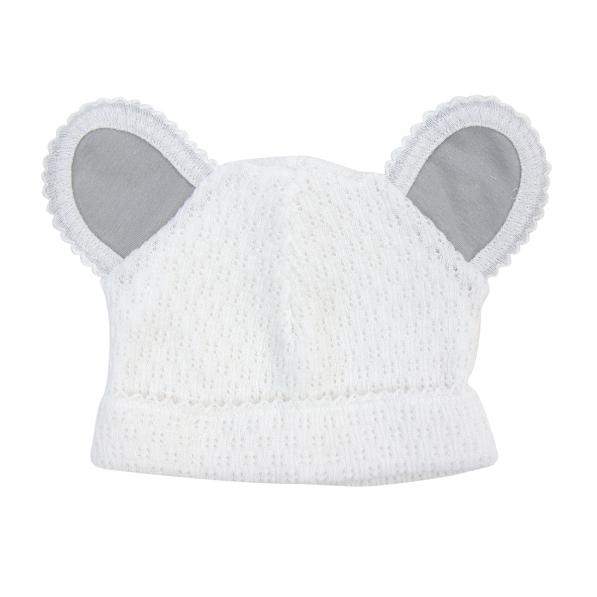White Bear Cap w/ Cotton Trim Options #114J