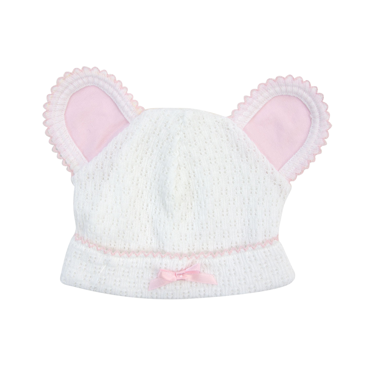 White Bear Cap w/ Cotton Trim Options #114J