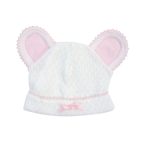 White Bear Cap w/ Cotton Trim Options #114J