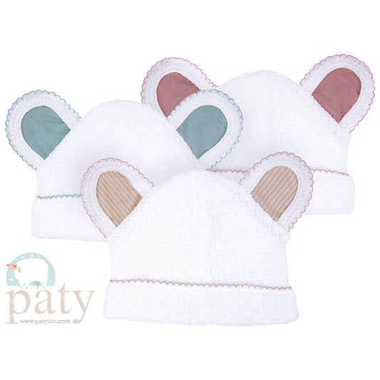 Paty Knit Bear Cap - New Trim Colors