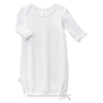 Paty Knit Overlap Shoulder Gown