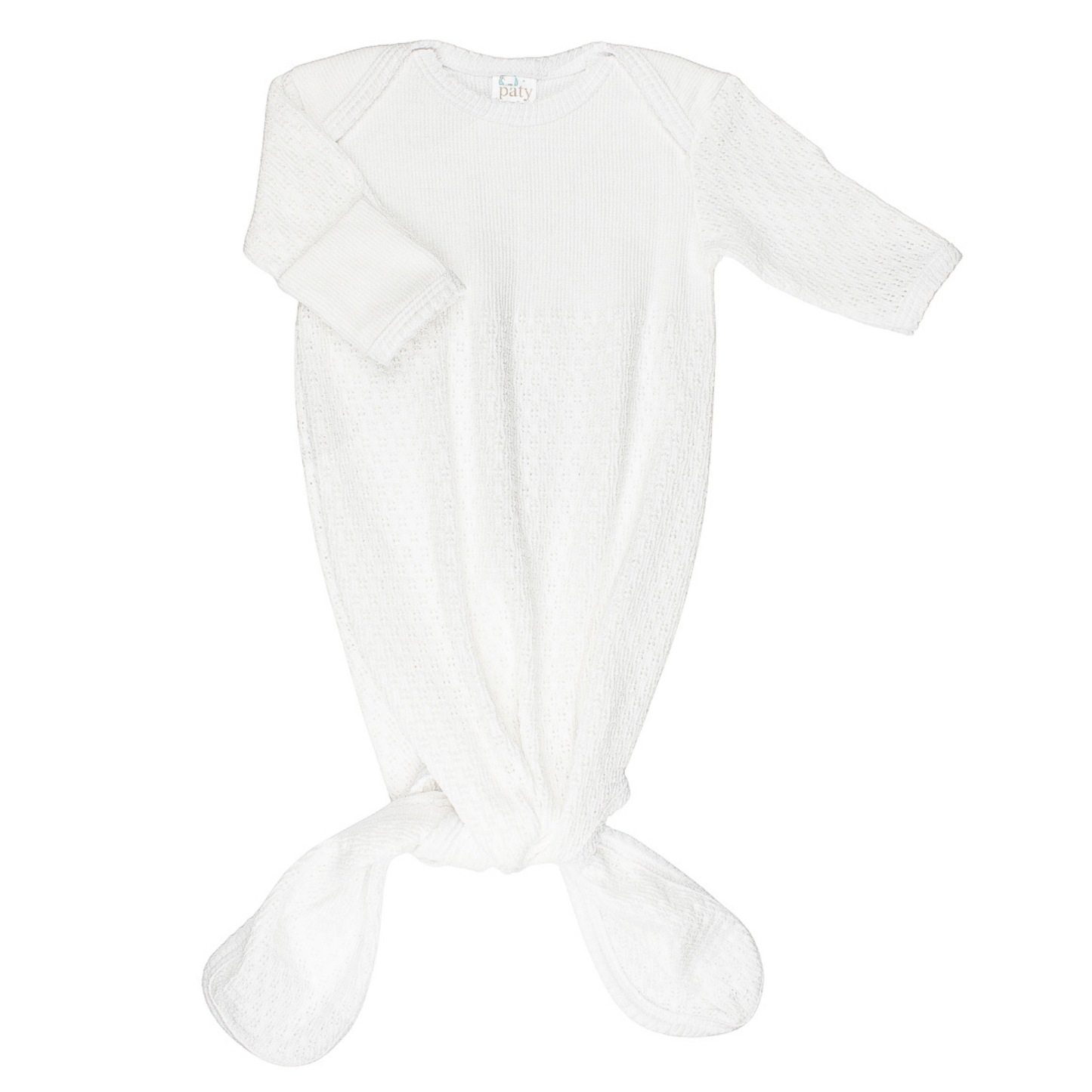 Knotted Overlap Shoulder Gown