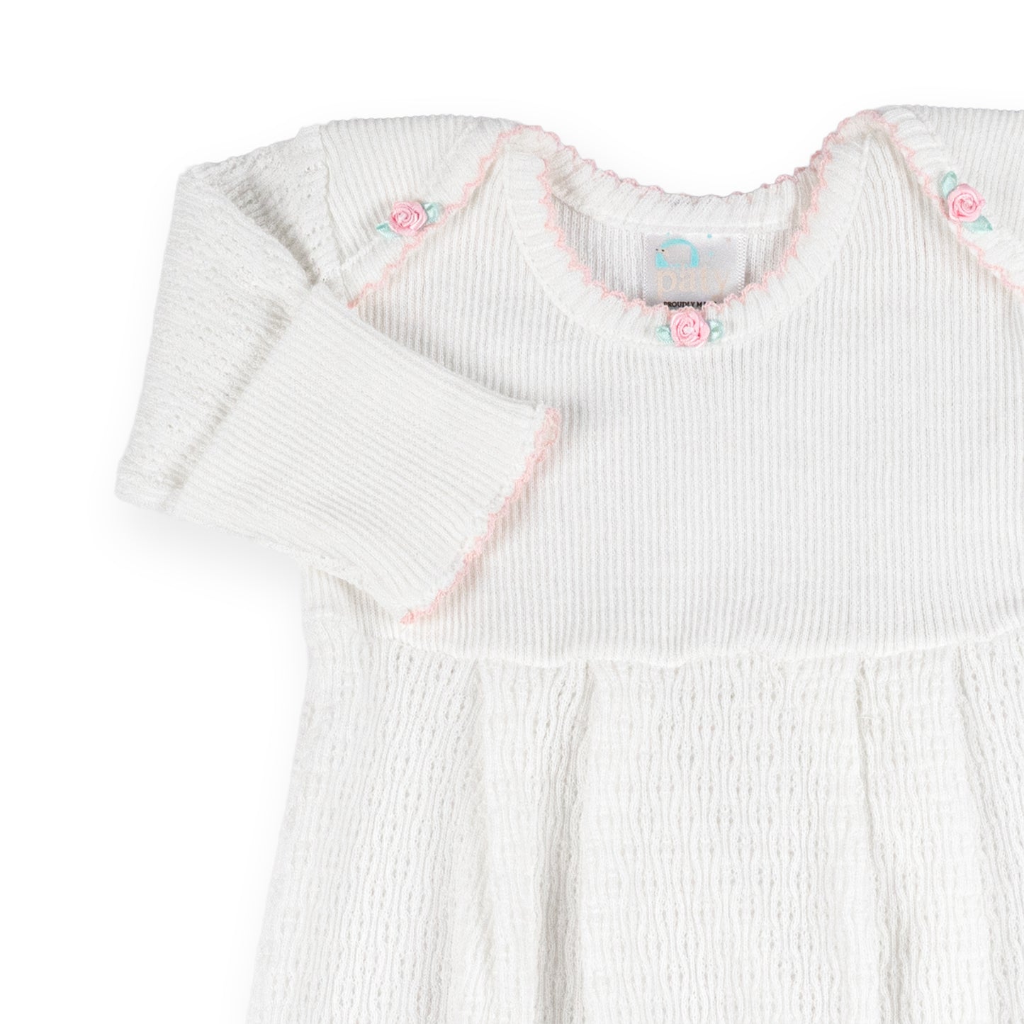 PatyPort™ Pleated Overlap Gown with Rosettes