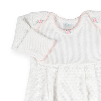PatyPort™ Pleated Overlap Gown with Rosettes