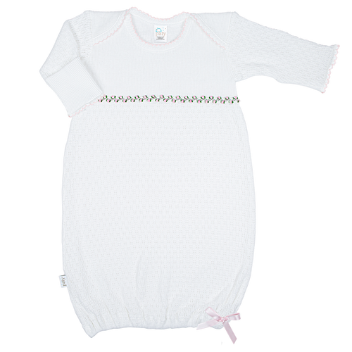 Paty Knit, Overlap Shoulder, Ruth Gown