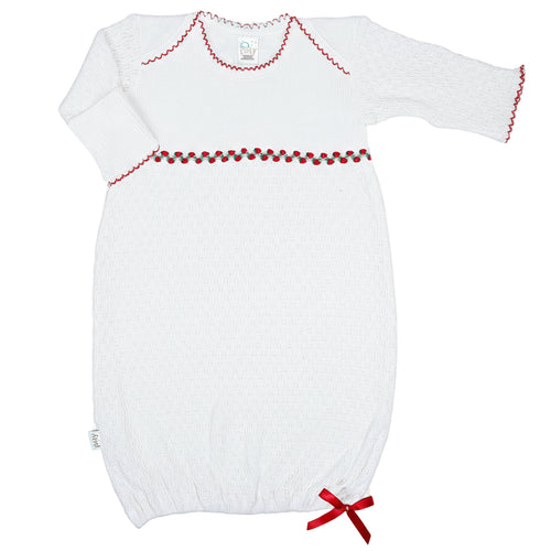 Paty Knit, Overlap Shoulder, Ruth Gown (Christmas Collection)