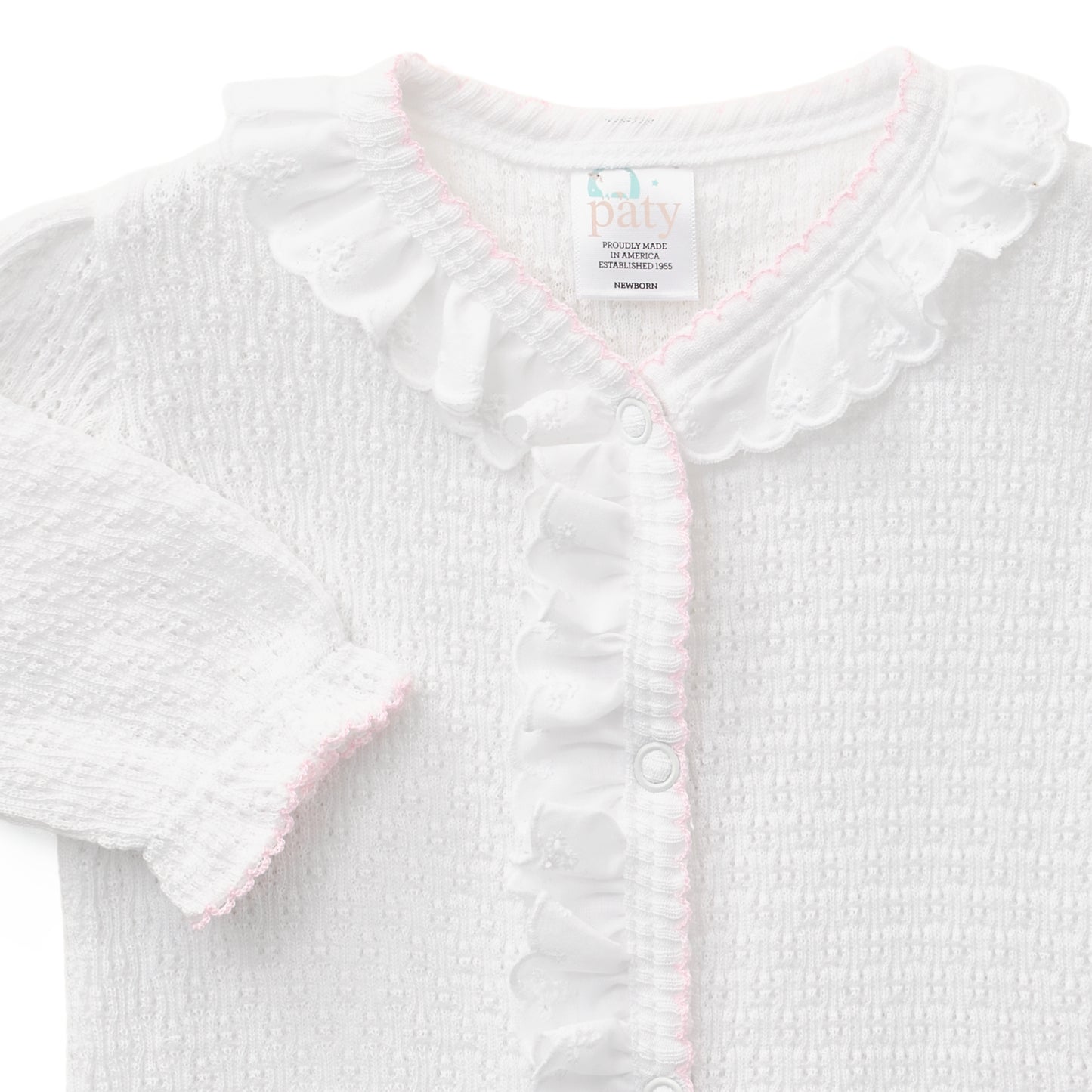Paty Knit Eyelet Footie