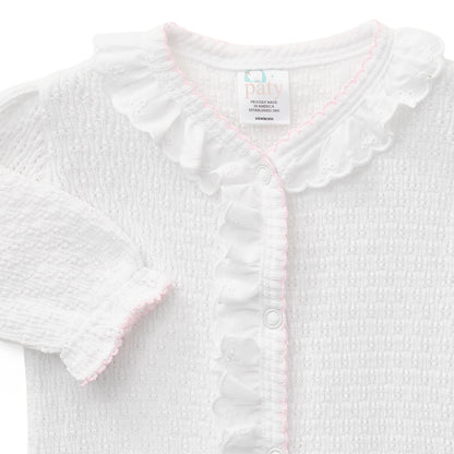 Paty Knit Eyelet Footie