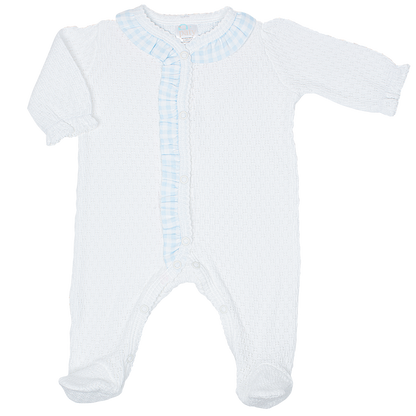 Paty Knit Footie with Ruffle #117GHM