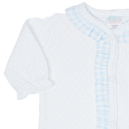 Paty Knit Footie with Ruffle #117GHM