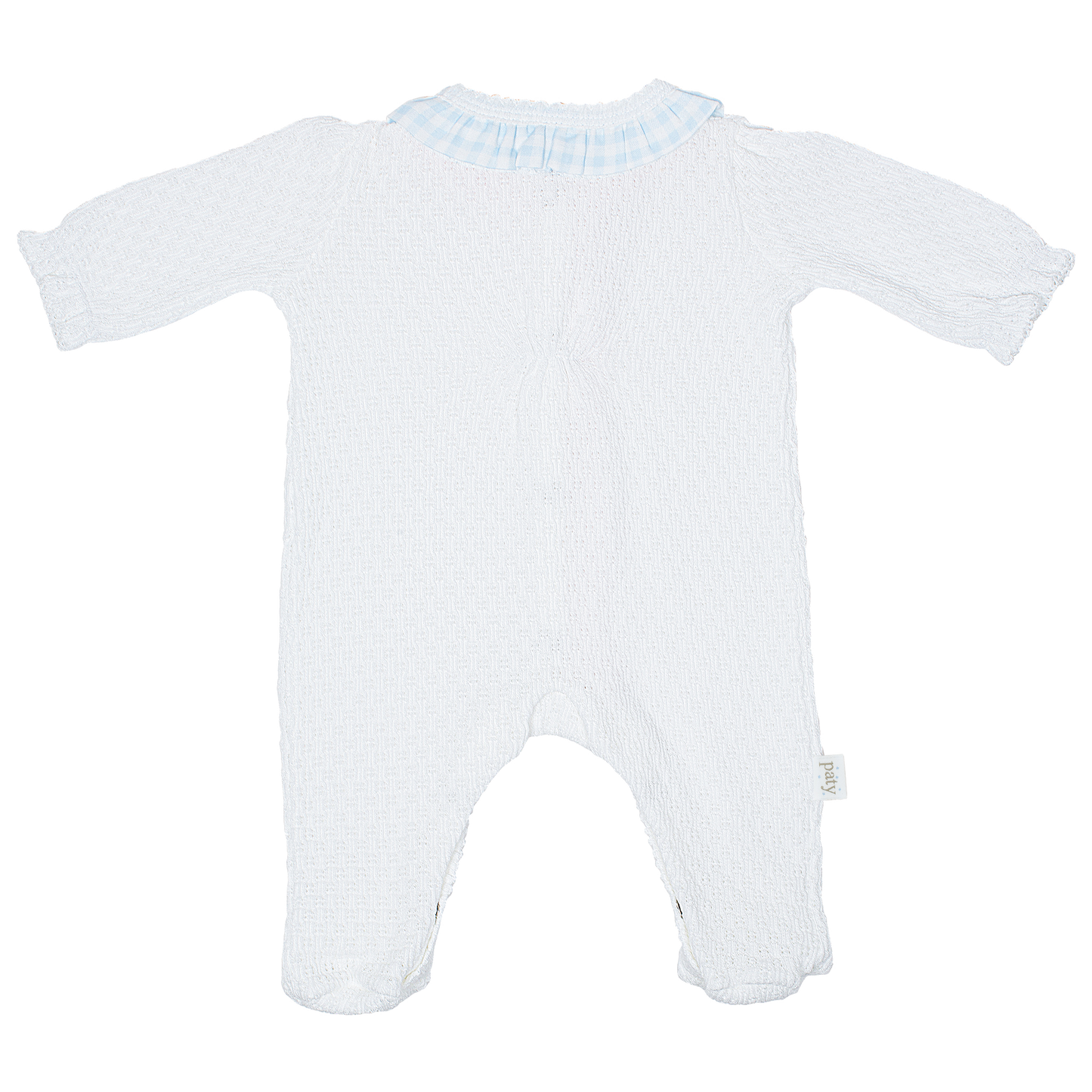 Paty Knit Footie with Ruffle #117GHM