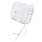 Paty Knit Bonnet with Eyelet Trim