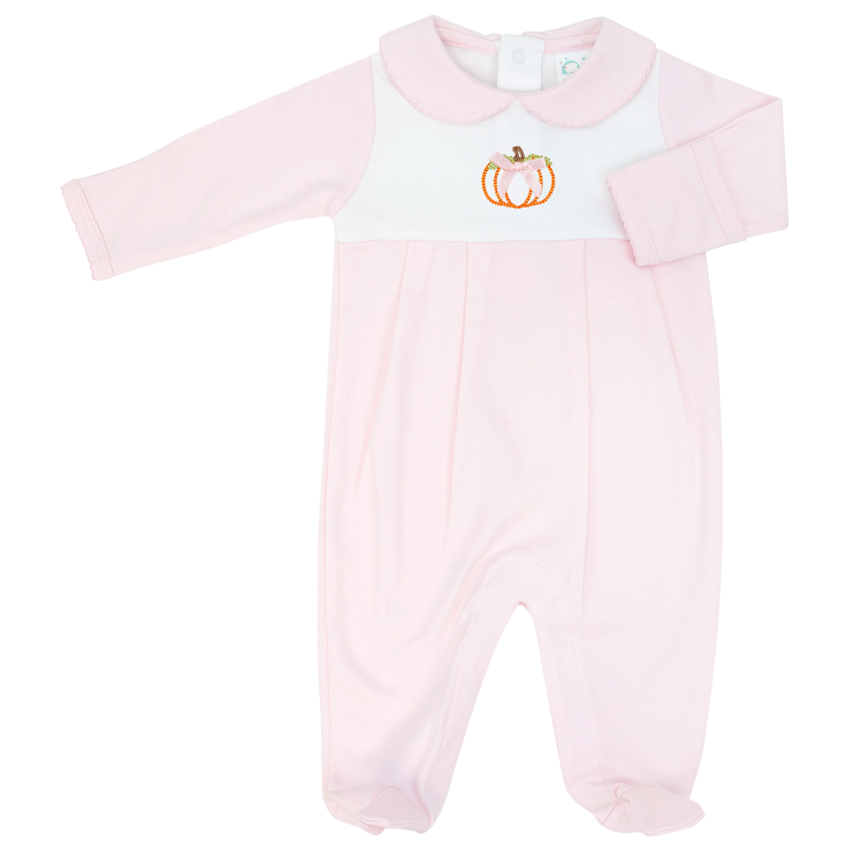 Paty Pima Colorblock Pumpkin Footie