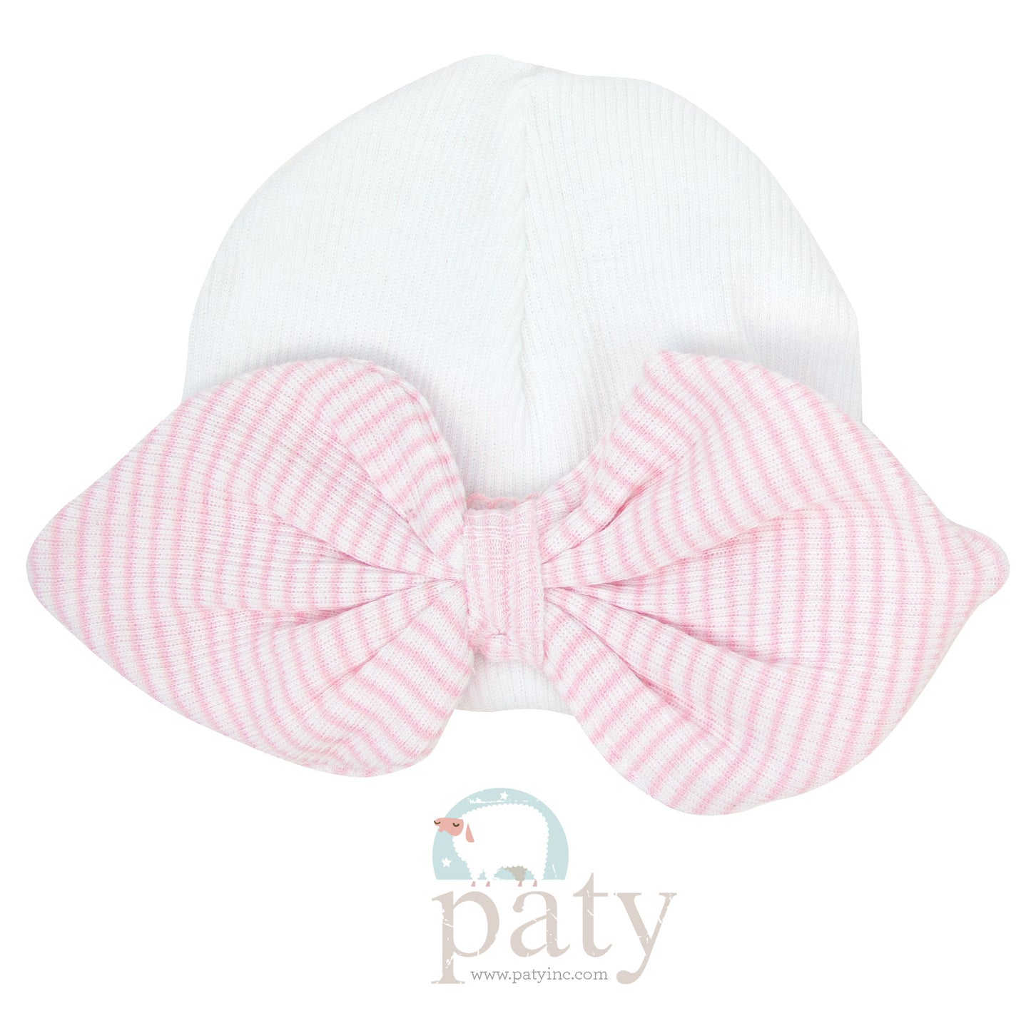 Newborn Paty Knit Saylor Beanie with Bow #126RBW