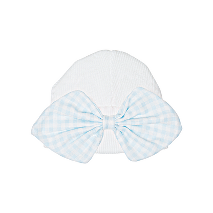 Paty Knit Saylor Beanie with Ghingham Bow