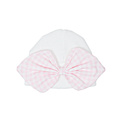 Paty Knit Saylor Beanie with Ghingham Bow