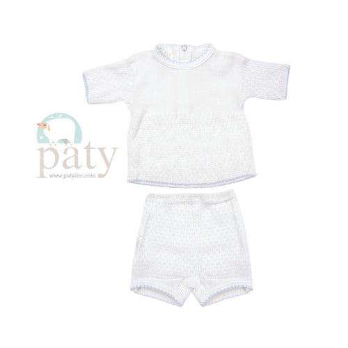 Paty Knit Shorts Set #130