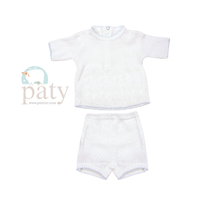 Paty Knit Shorts Set #130