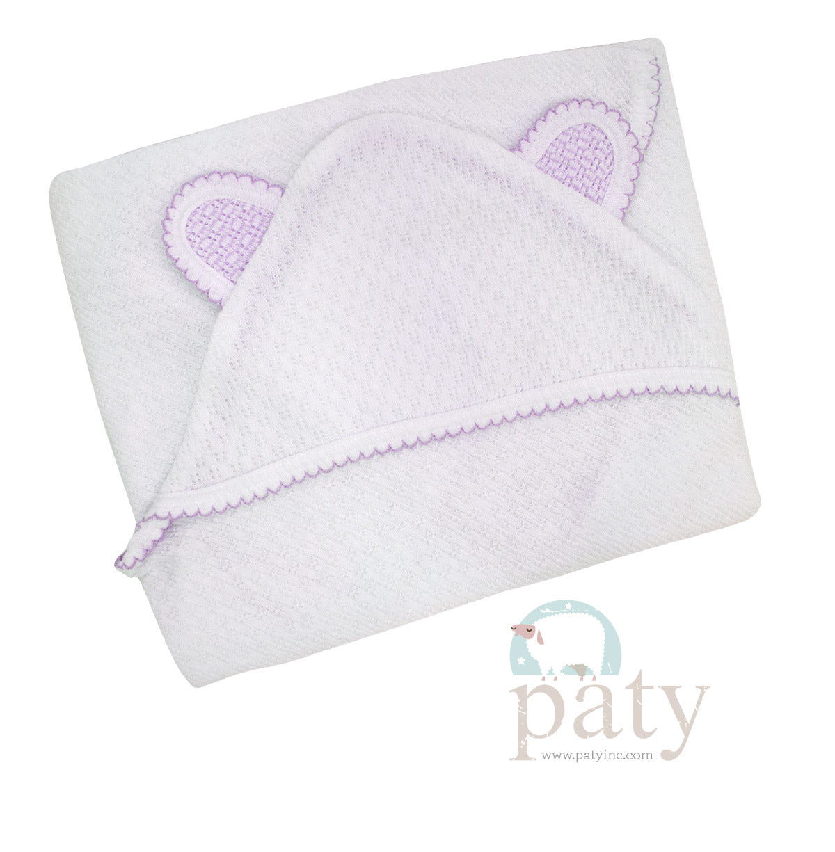 White Paty Knit Bear Blanket #139