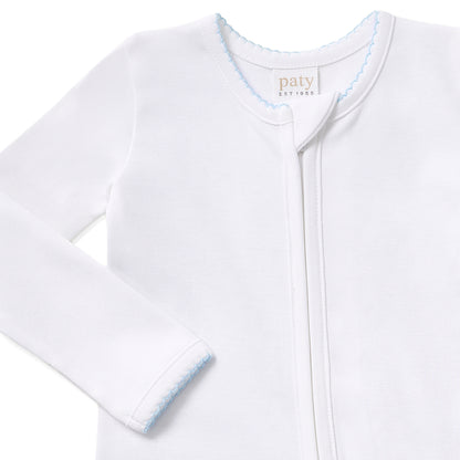 Paty Organic Cotton Zipper Footie