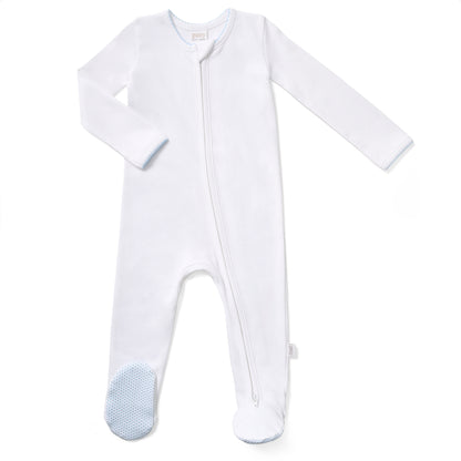 Paty Organic Cotton Zipper Footie