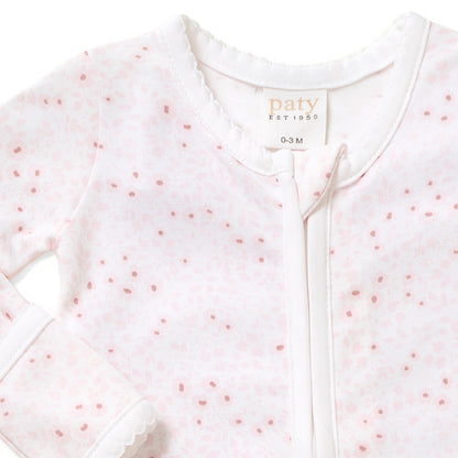 Paty Organic Cotton Zipper Footie