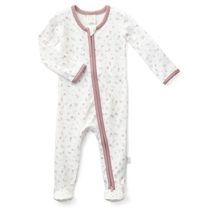 Paty Organic Cotton Zipper Footie
