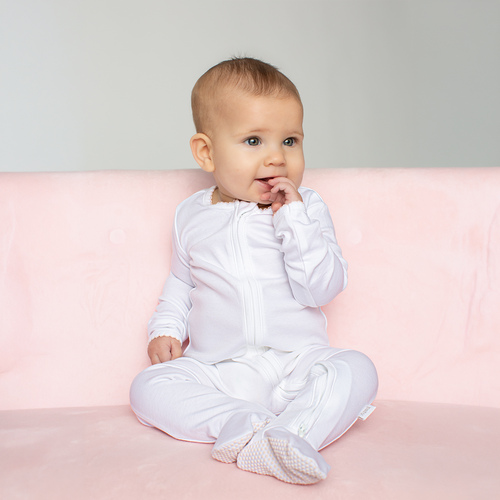 Paty Organic Cotton Zipper Footie