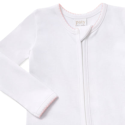Paty Organic Cotton Zipper Footie